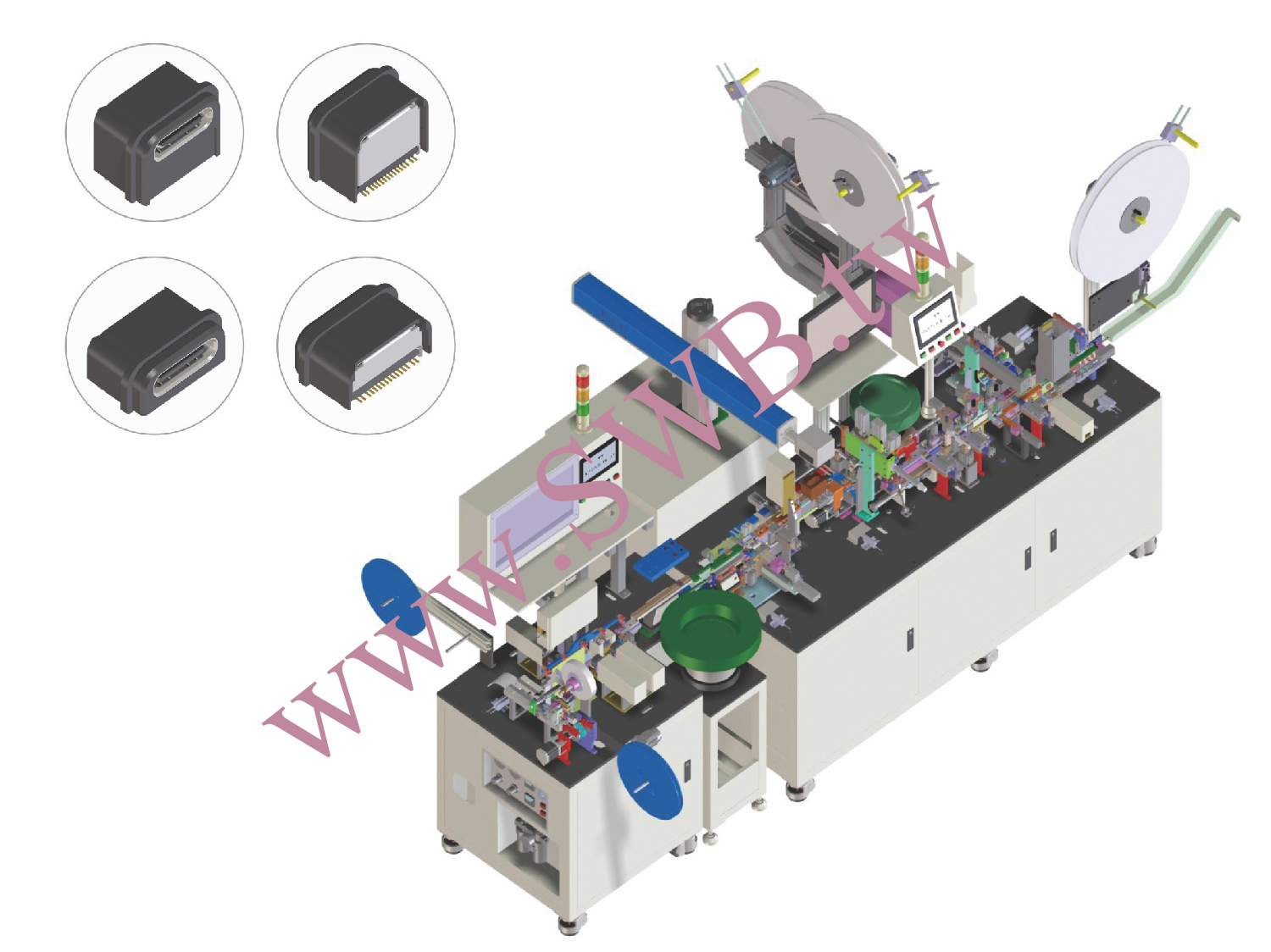 Type-C Water-Proof Auto Assembling Production Line