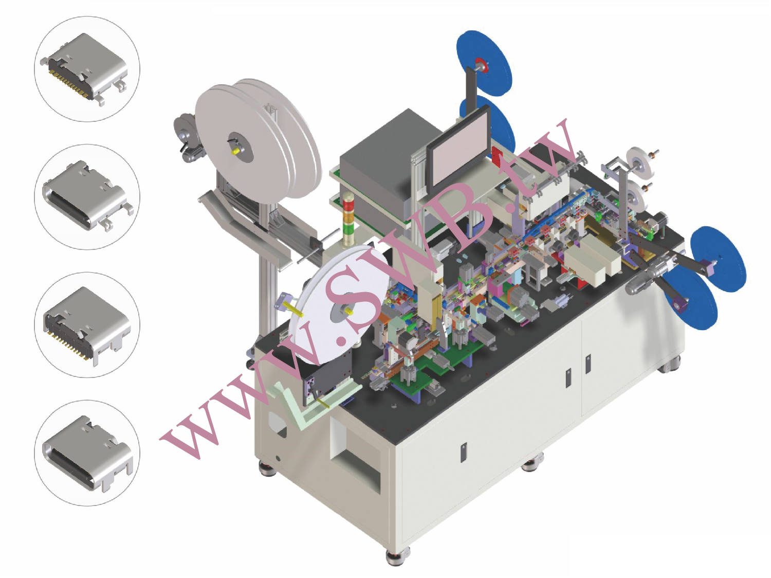 Type-C Case Assembling and Inspection Machine