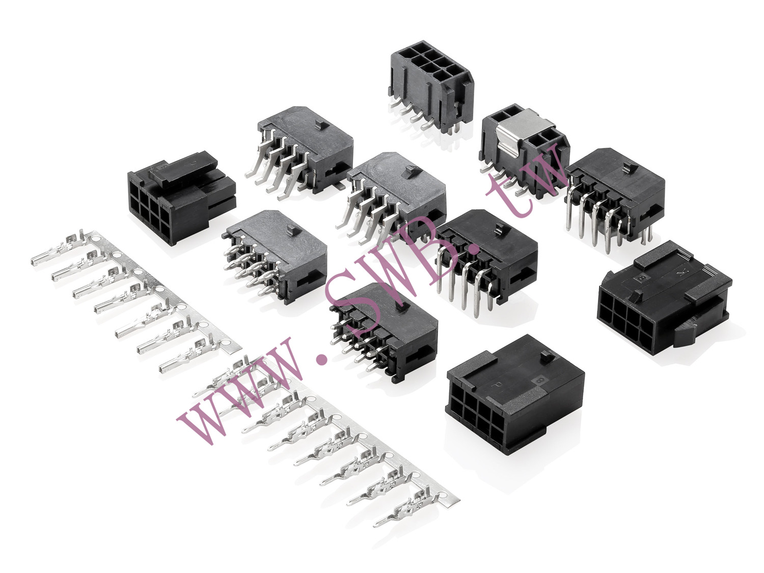 3025  Double Row Series 3.00mm Pitch (.118") Power Connectors